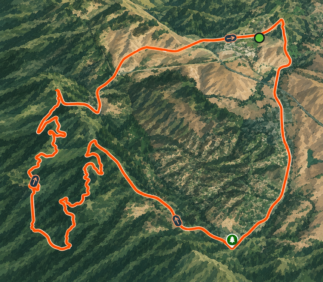 Old La Honda route map